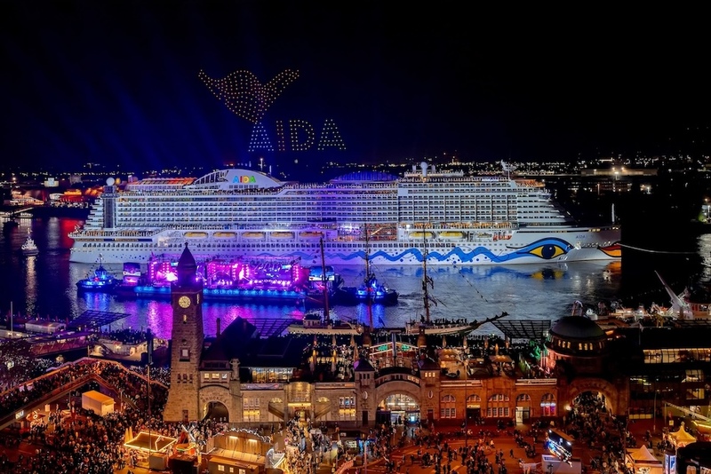 AIDA Cruises Stuns at Hamburg Port Anniversary with Innovative Showcases