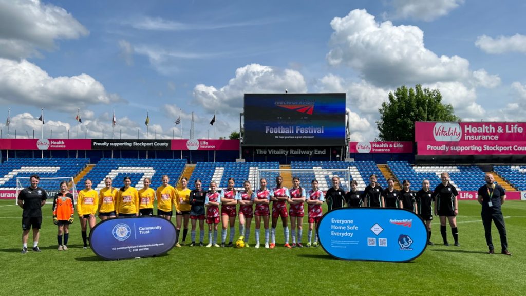 Network Rail and Stockport County FC Launch Girls Football Festival To Celebrate New Partnership