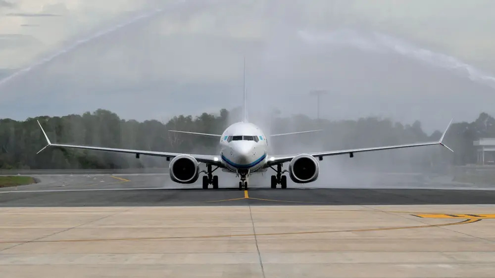 TAT Rejoices as SCAT Airlines’ First Direct Flight From Almaty to Surat Thani Arrives with Ceremonial Water Cannon Salute