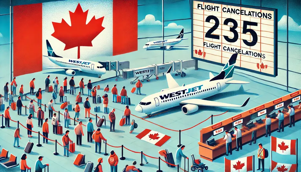 Canada Day Chaos: WestJet Adds 235 Flight Cancellations Amid AMFA Strike