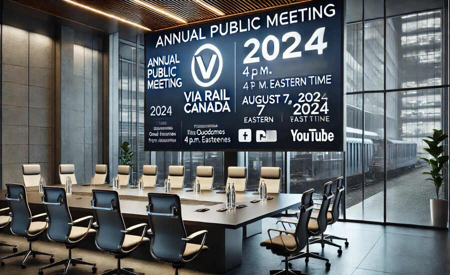 VIA Rail to Discuss New Trains and Reservation System at 2024 Public Meeting