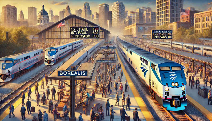 New Borealis Train Service Records High Passenger Numbers in First Month